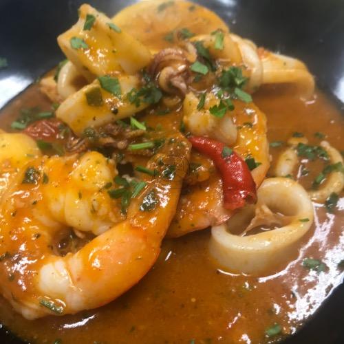 Calamari E Gamberi Alla Diavola