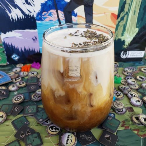 Iced Lavender Cafe Au Lait