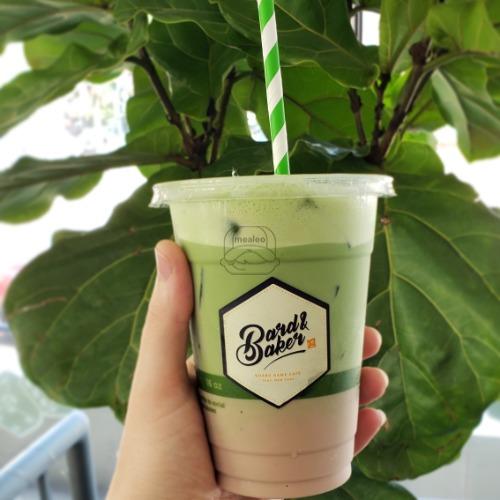 Iced Dirty Matcha Latte