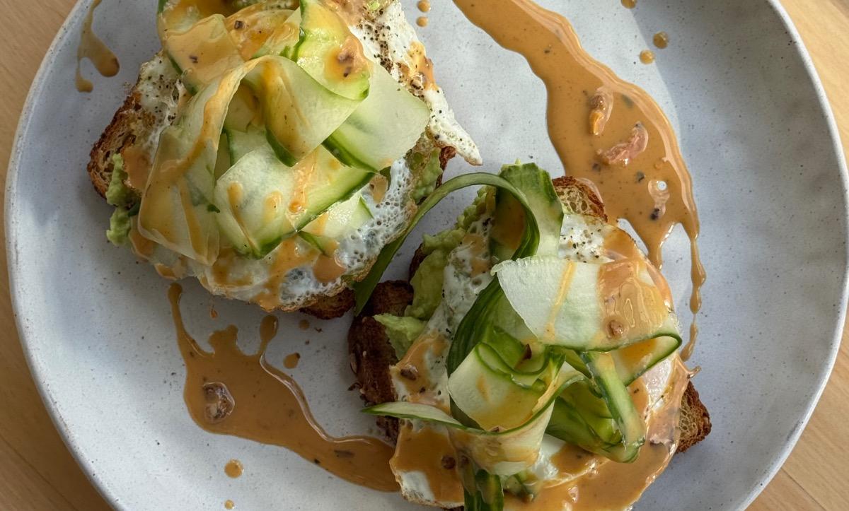 Avocado Cucumber Toast