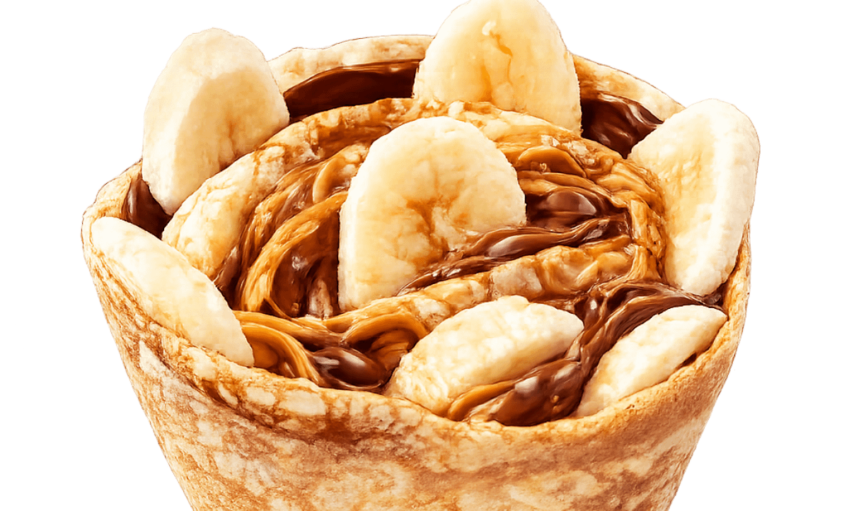 27. Peanut Butter Nutella Crepe