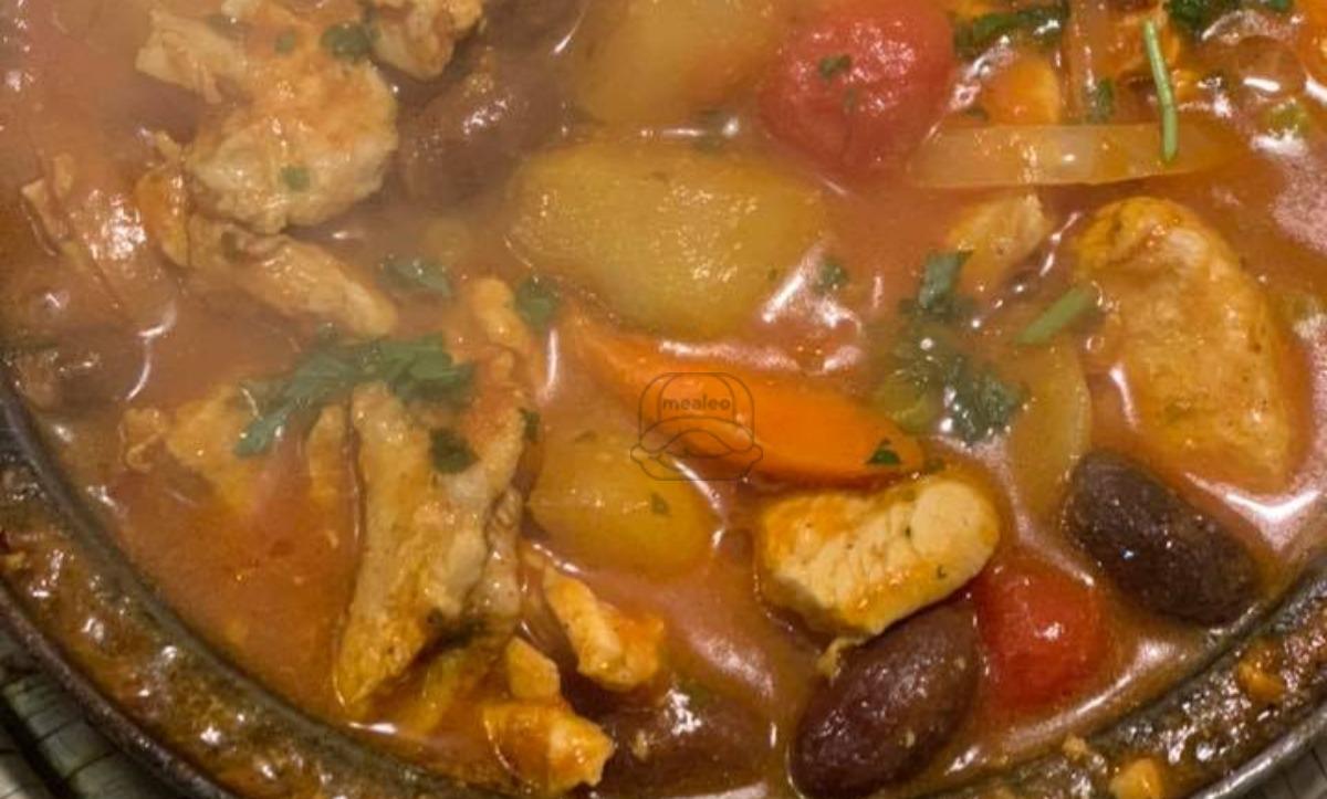 Chicken with Black Olives Tagine