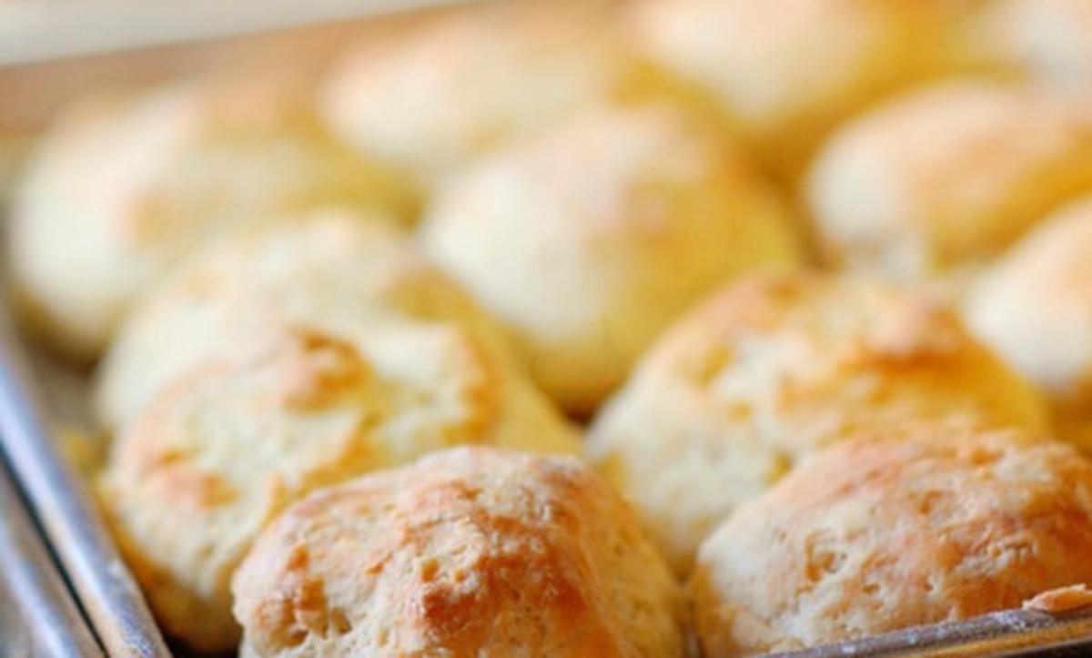 Basket of Fresh Biscuits & Cornbread