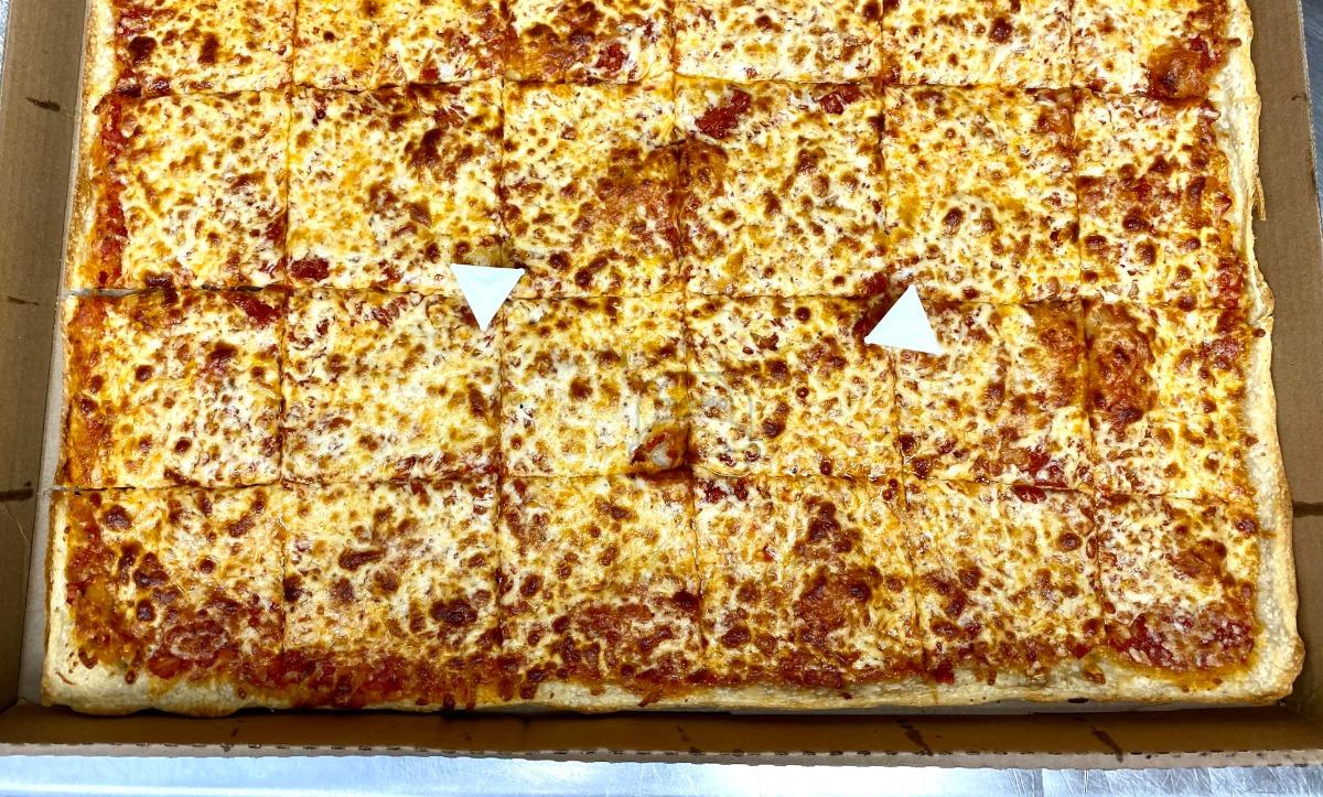 Square Full Sheet Cheese Pizza (24 Cut)