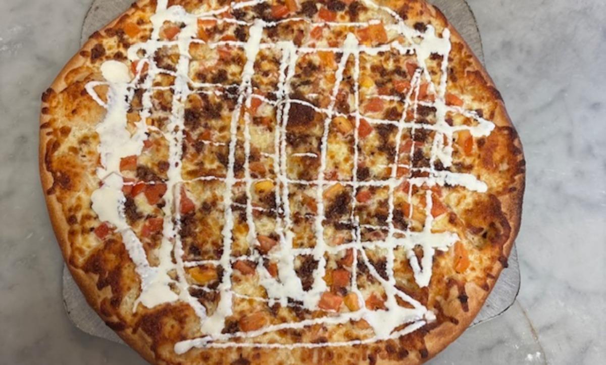 Tomato Bacon Ranch Pizza