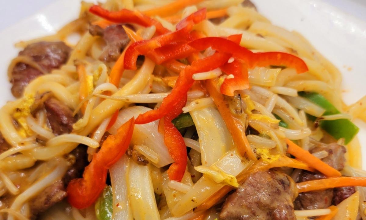 Coconut Curry Beef Yaki Udon