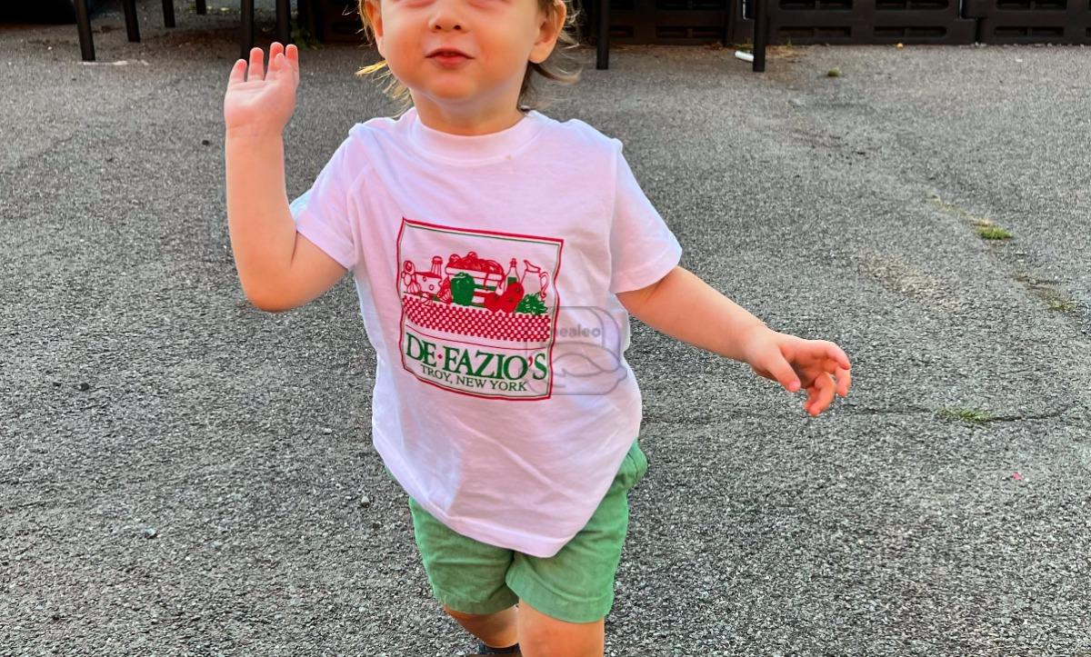 DeFazio's Toddler Retro White T-shirt