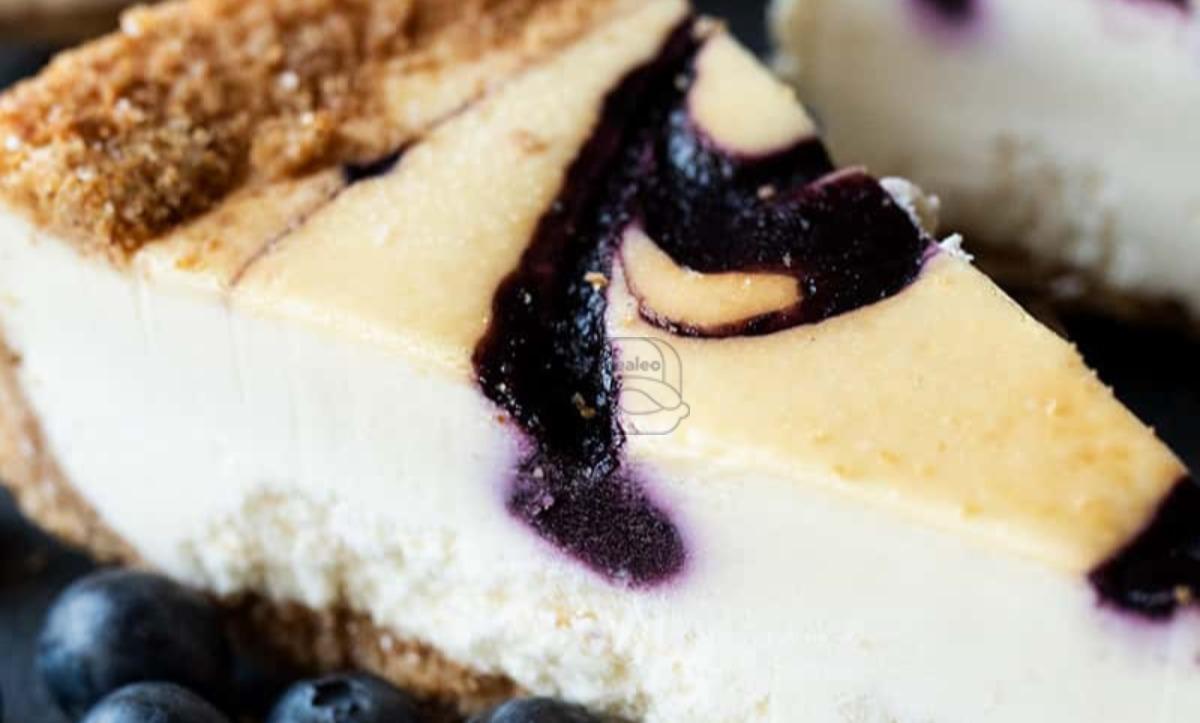 Blueberry Creme Brulee Cheesecake