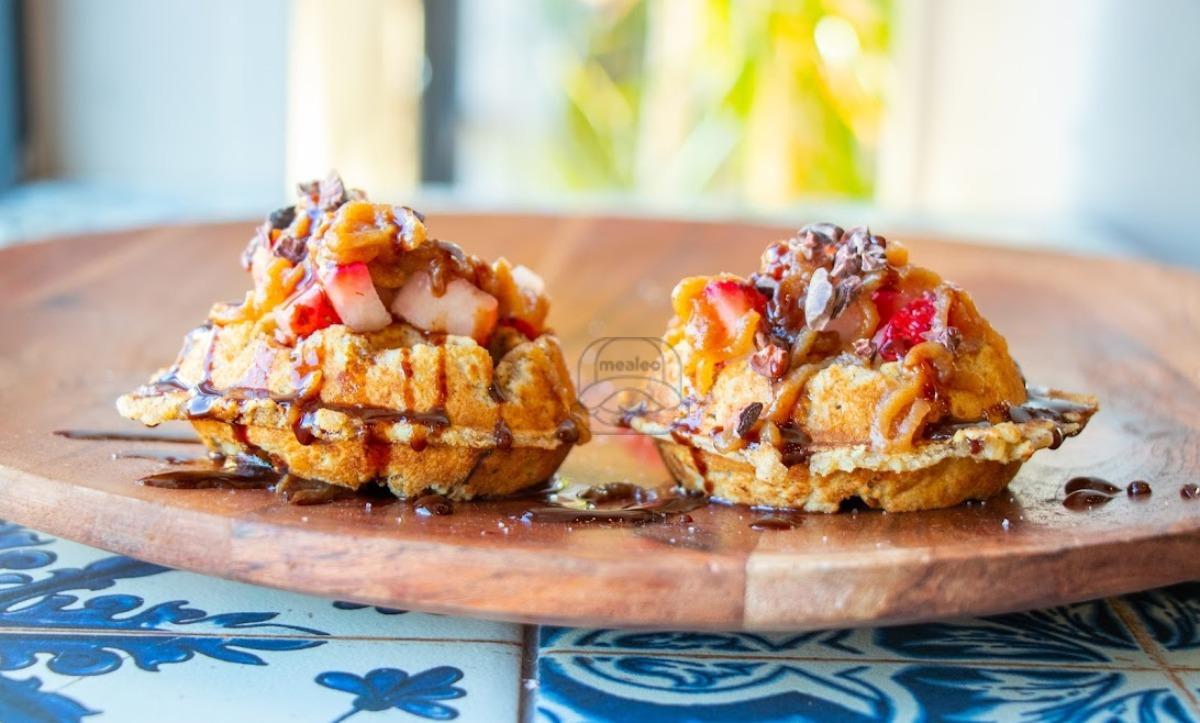 Salted Caramel Waffle Toasts