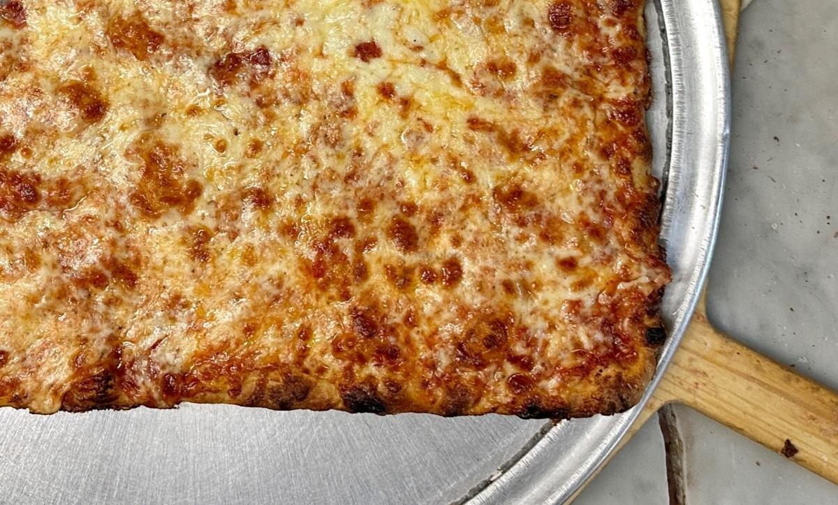 12 Cut Sicilian Cheese Pizza
