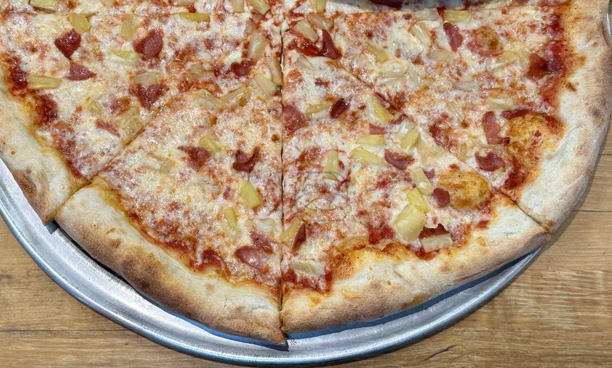 Hawaiian with Bacon Pizza