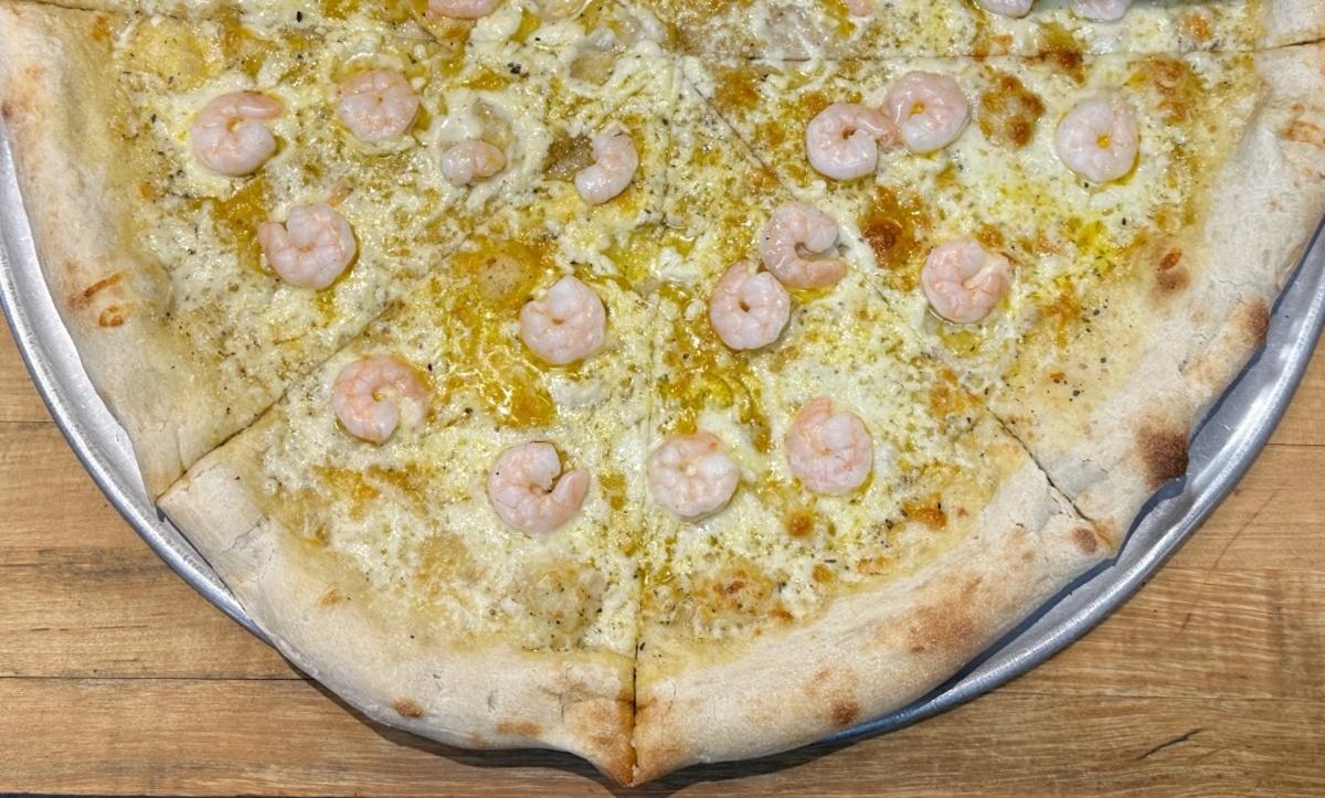 Shrimp Scampi Pizza