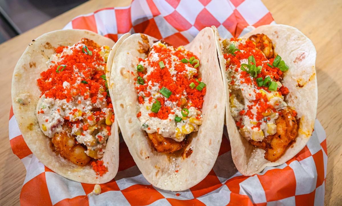Shrimp & Street Corn Tacos