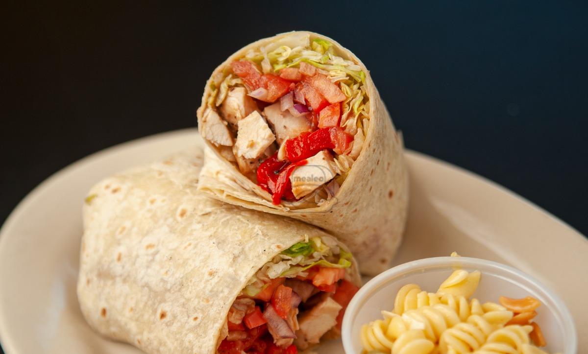 Grilled Chicken w/ Roasted Red Peppers Wrap