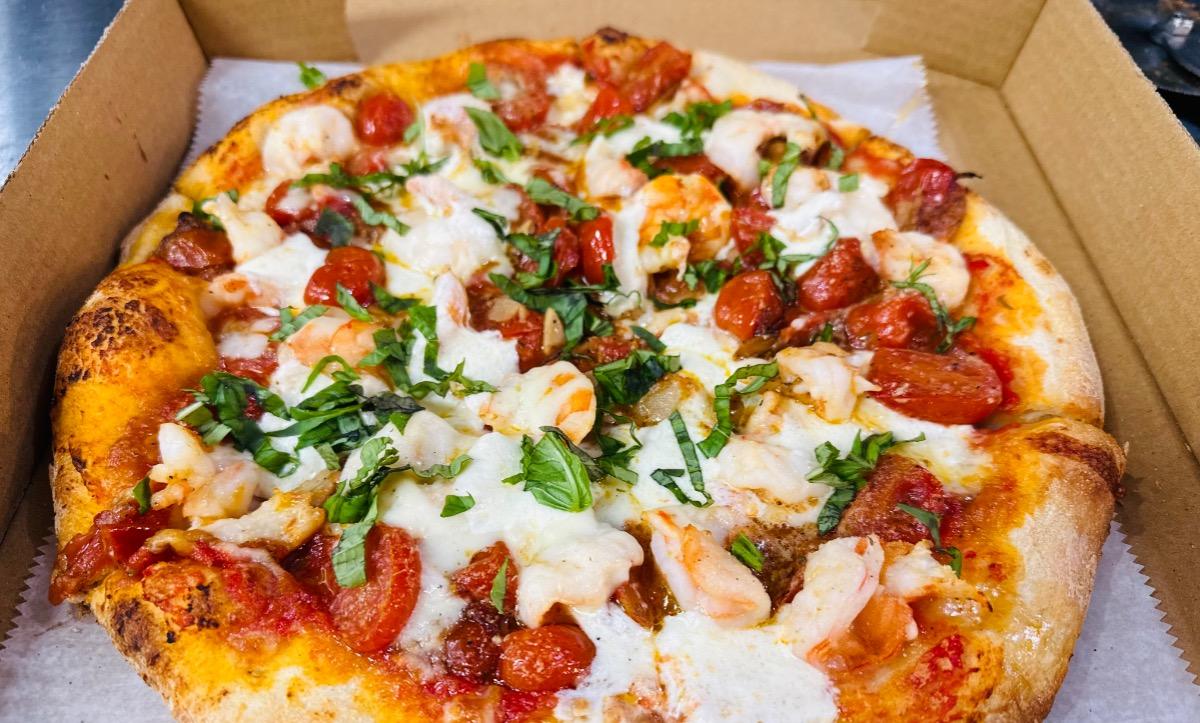 Shrimp Scampi Pizza