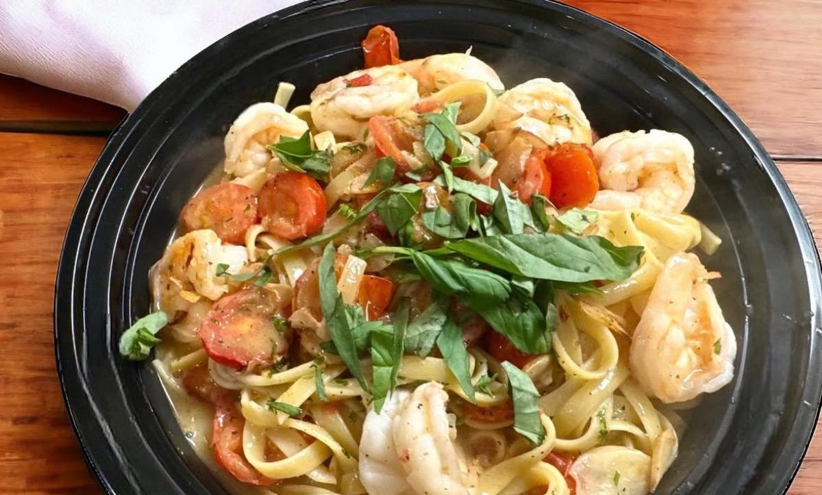 Shrimp Scampi over Pasta