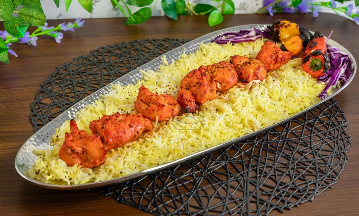 Chicken Kebab Rice Plate