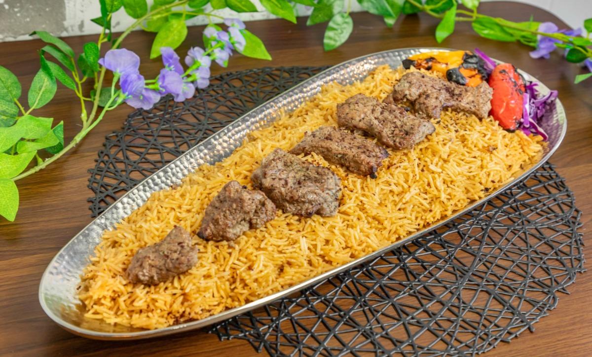 Barg Kebab (Steak) Rice Plate