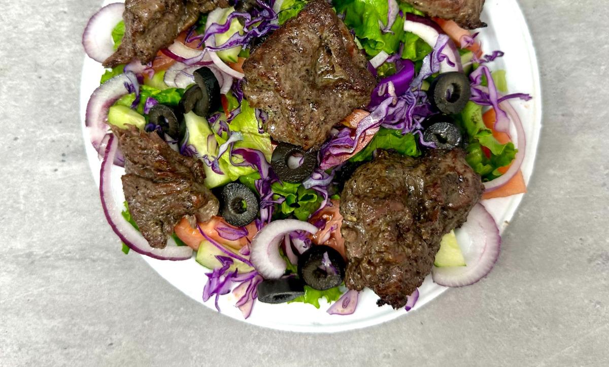 Barg Kebab (Steak) Salad