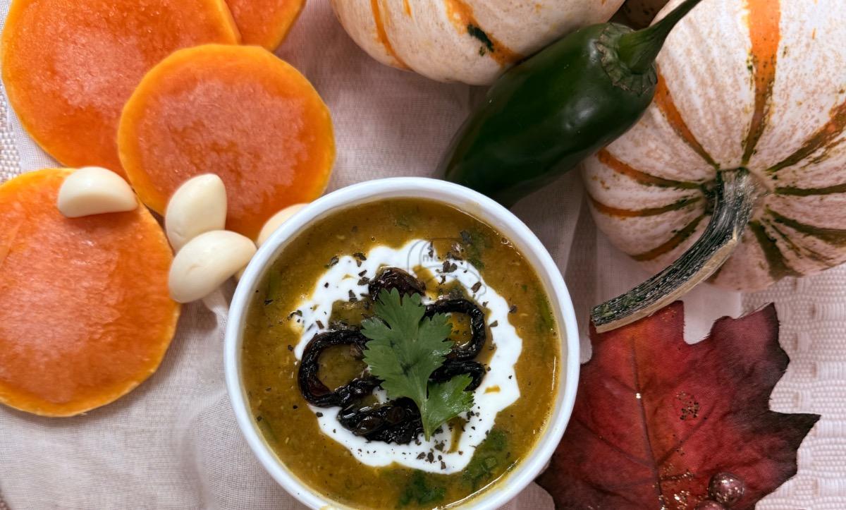 Butternut squash & Lentil soup