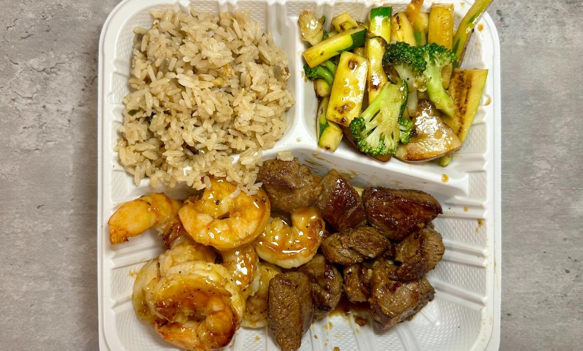 Filet Mignon & Shrimp Hibachi Combination