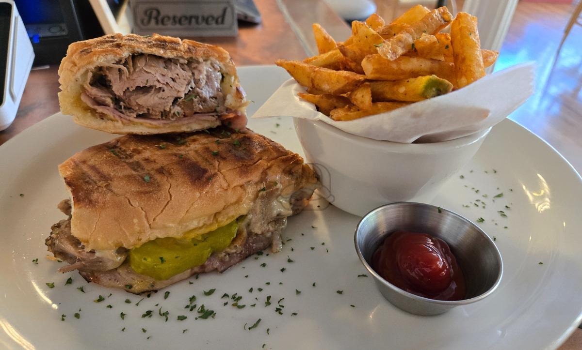 Cuban sandwich with french fries
