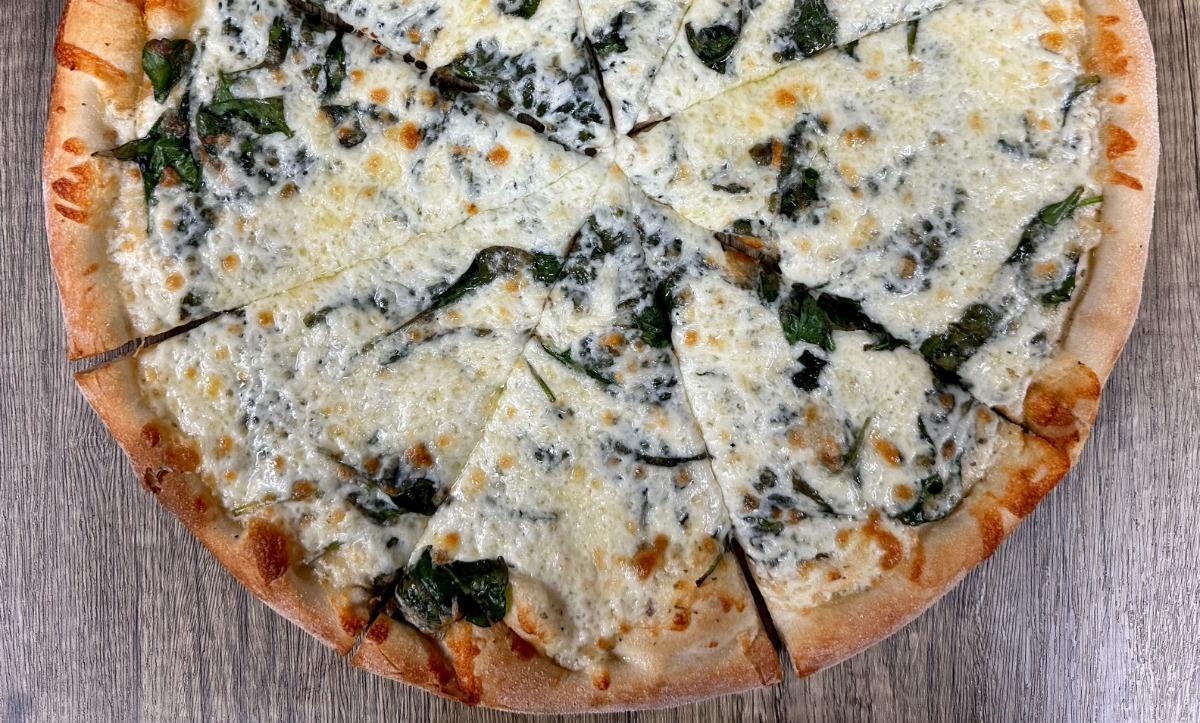 Spinach & Garlic Pizza