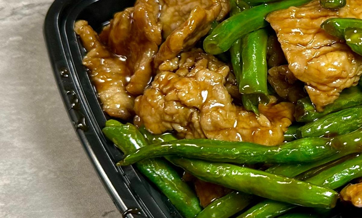 Chicken String Bean in Brown Sauce