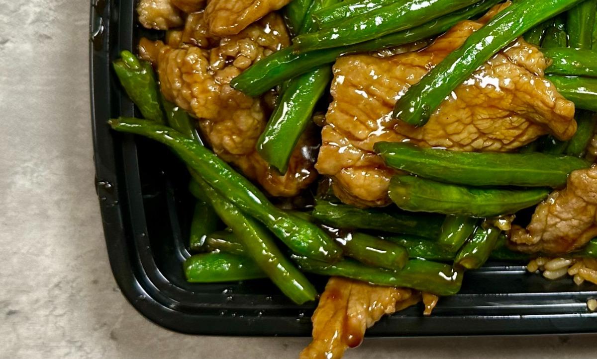 Beef String Bean in Brown Sauce