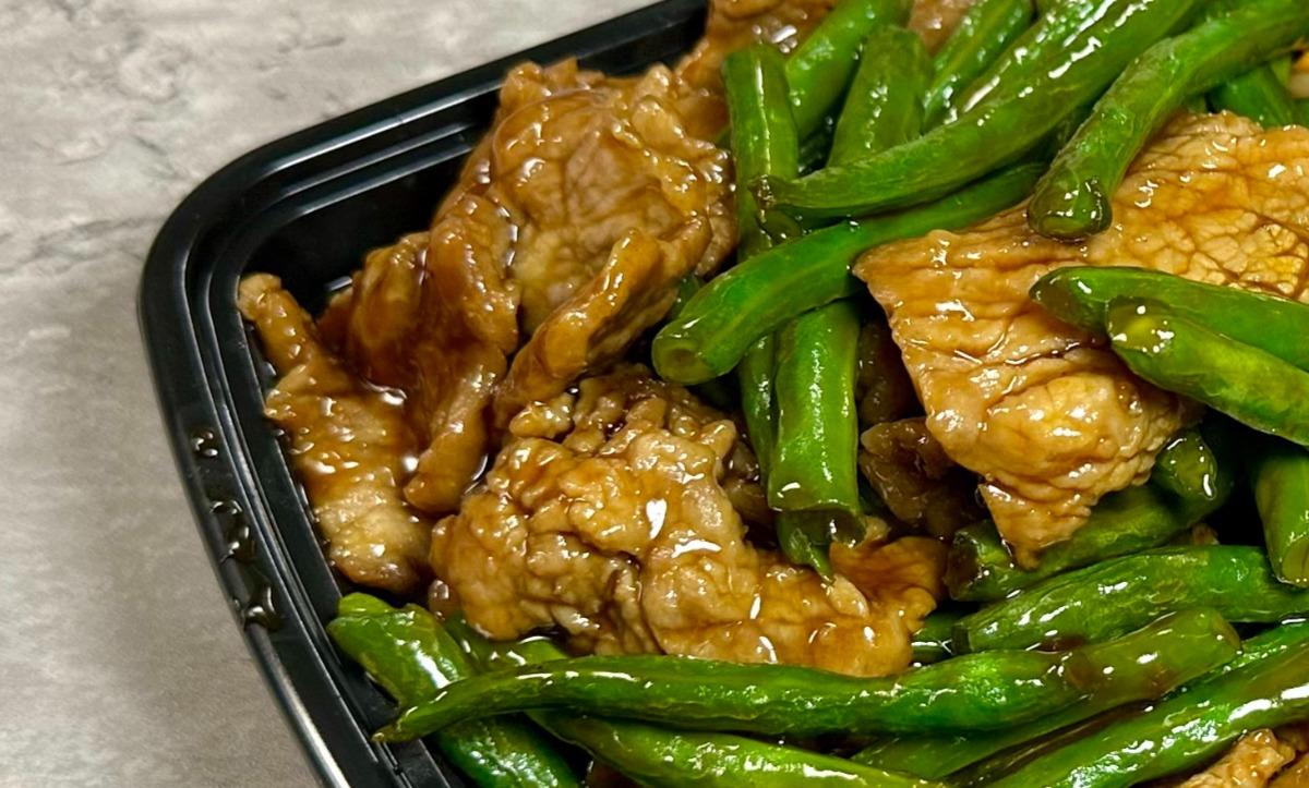 String Bean in Brown Sauce Lunch