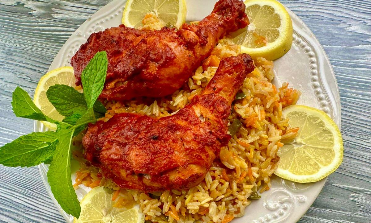 Mandi Chicken Rice Plate