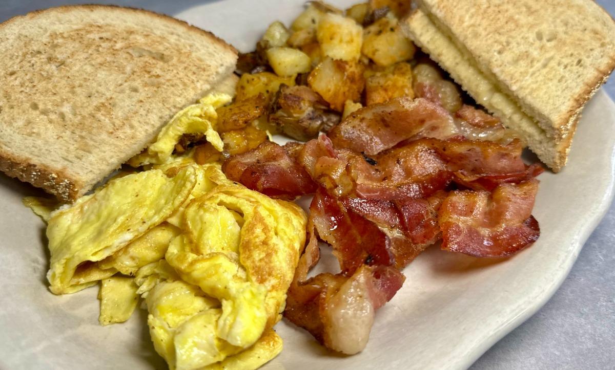 #5 Two Eggs, Bacon, & Home Fries