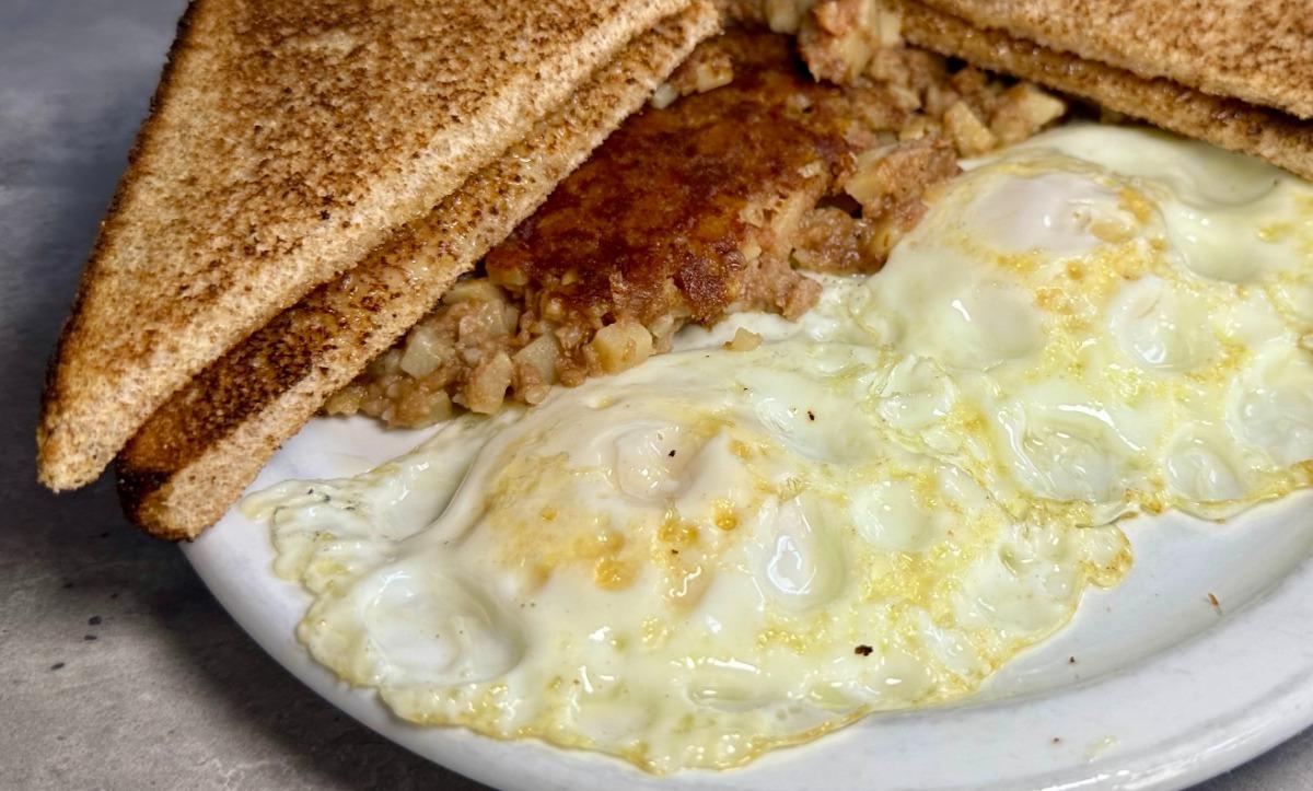 #8 Two Eggs & Corned Beef Hash