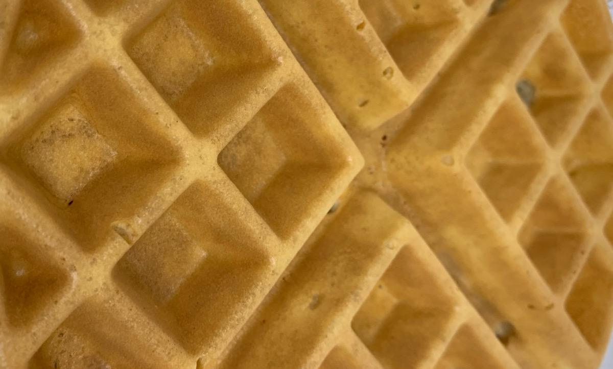 Belgian Waffle w/ Eggs & Meat