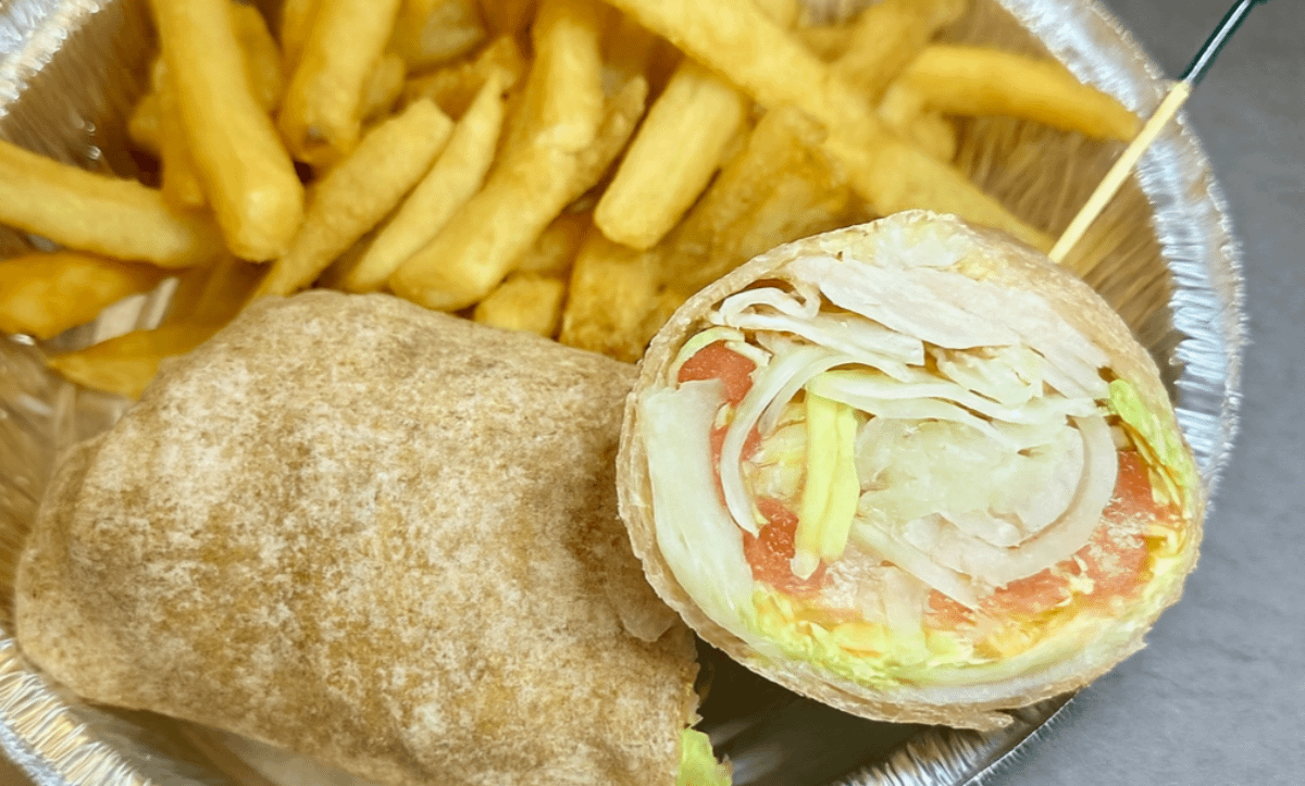 Turkey Wrap w/ Swiss Cheese