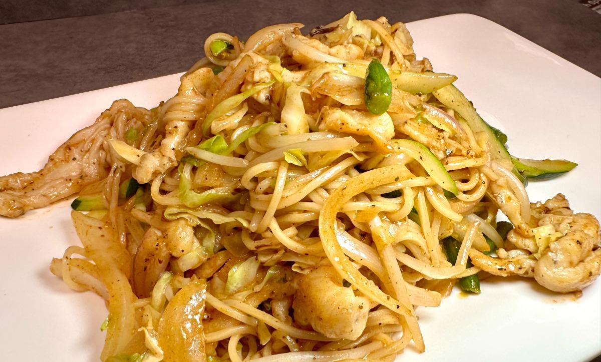 Cajun Chicken Yaki Noodles