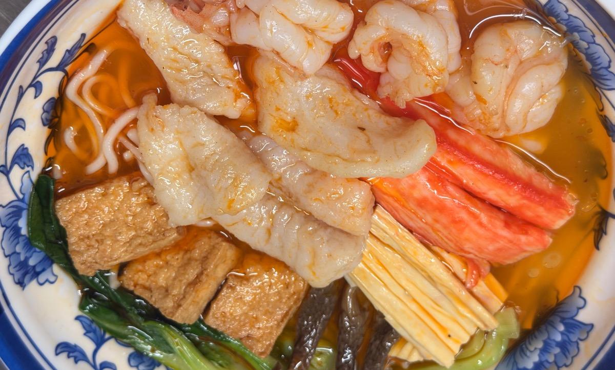 Spicy Mala Seafood Noodle Soup