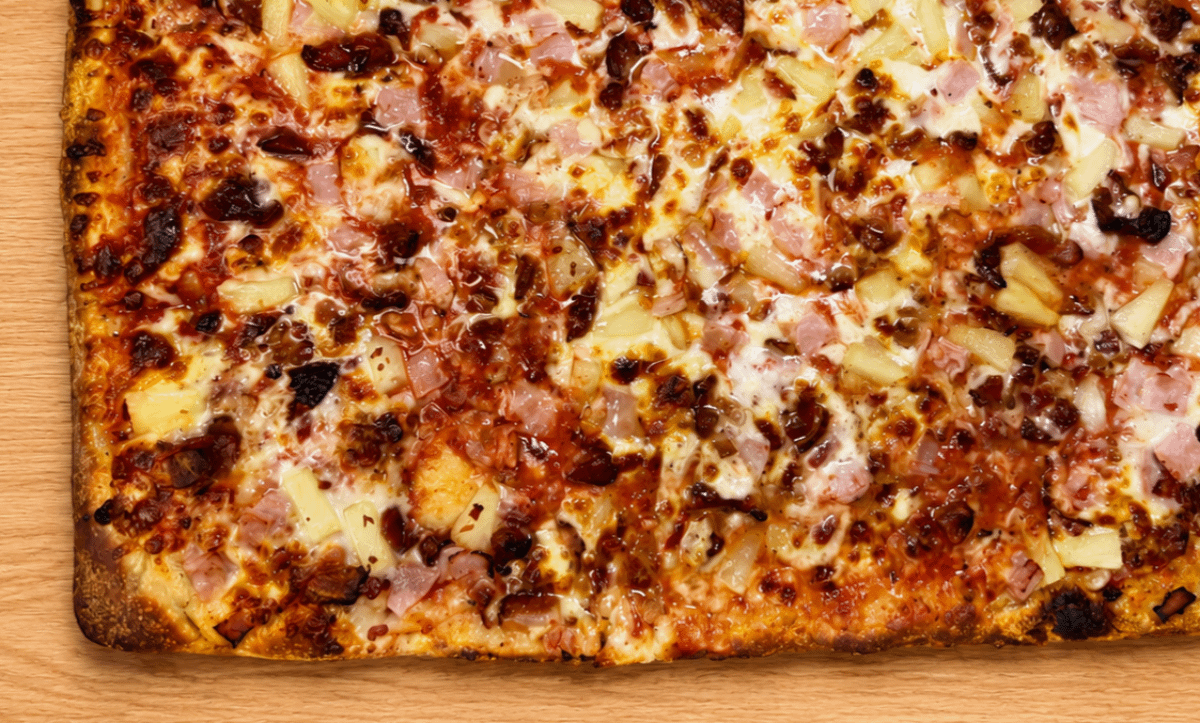 Square Hawaiian Pizza (12 Cut)