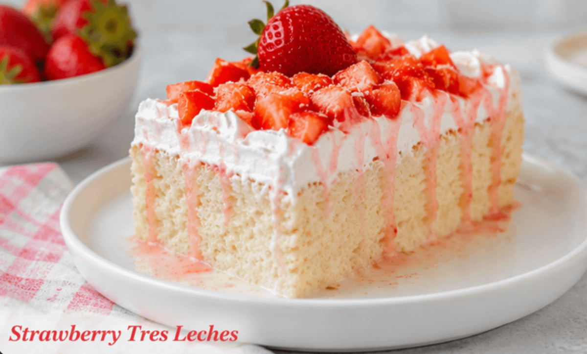 Strawberry Tres Leches Cake