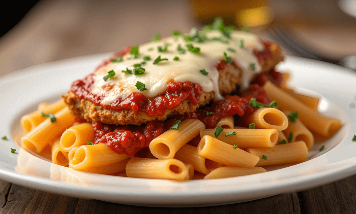 Ziti with Chicken Parm Dinner