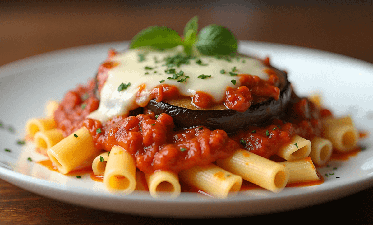 Ziti with Eggplant Dinner
