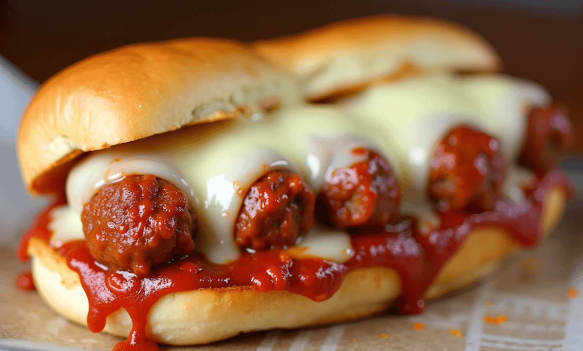 Meatball Parmigiana Sub