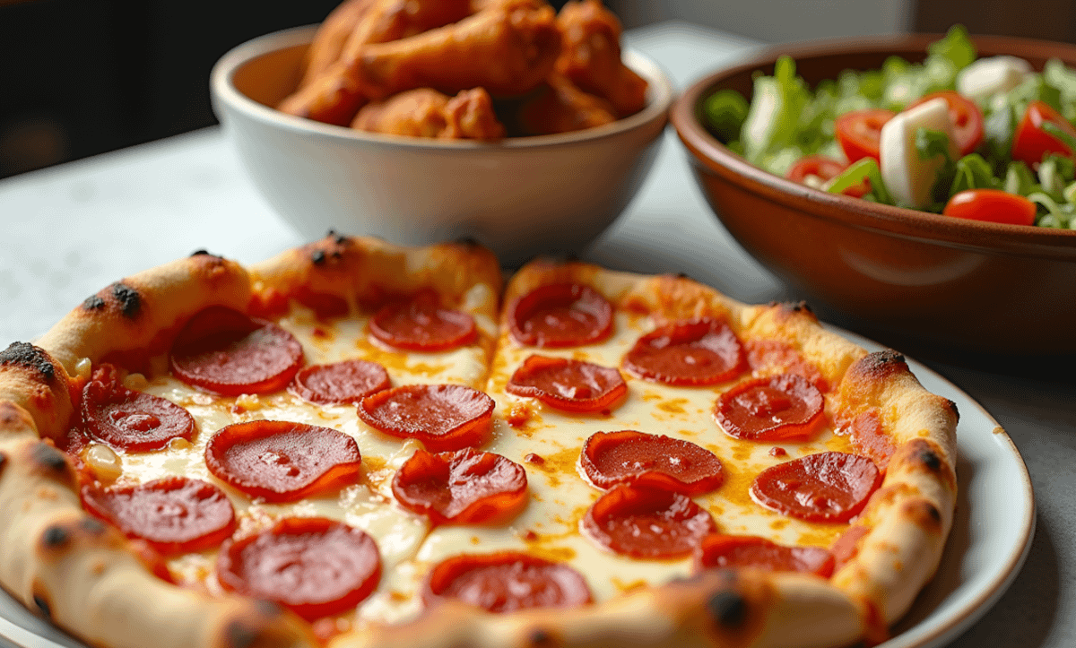 Party Time (3 Lg Pizzas, 50 Wings, Garlic Knots & 2-Ltr Soda Special)