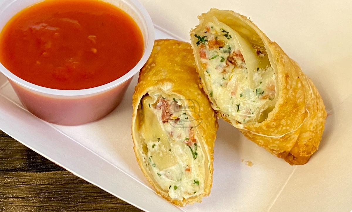 Homemade Pizza Spring Roll