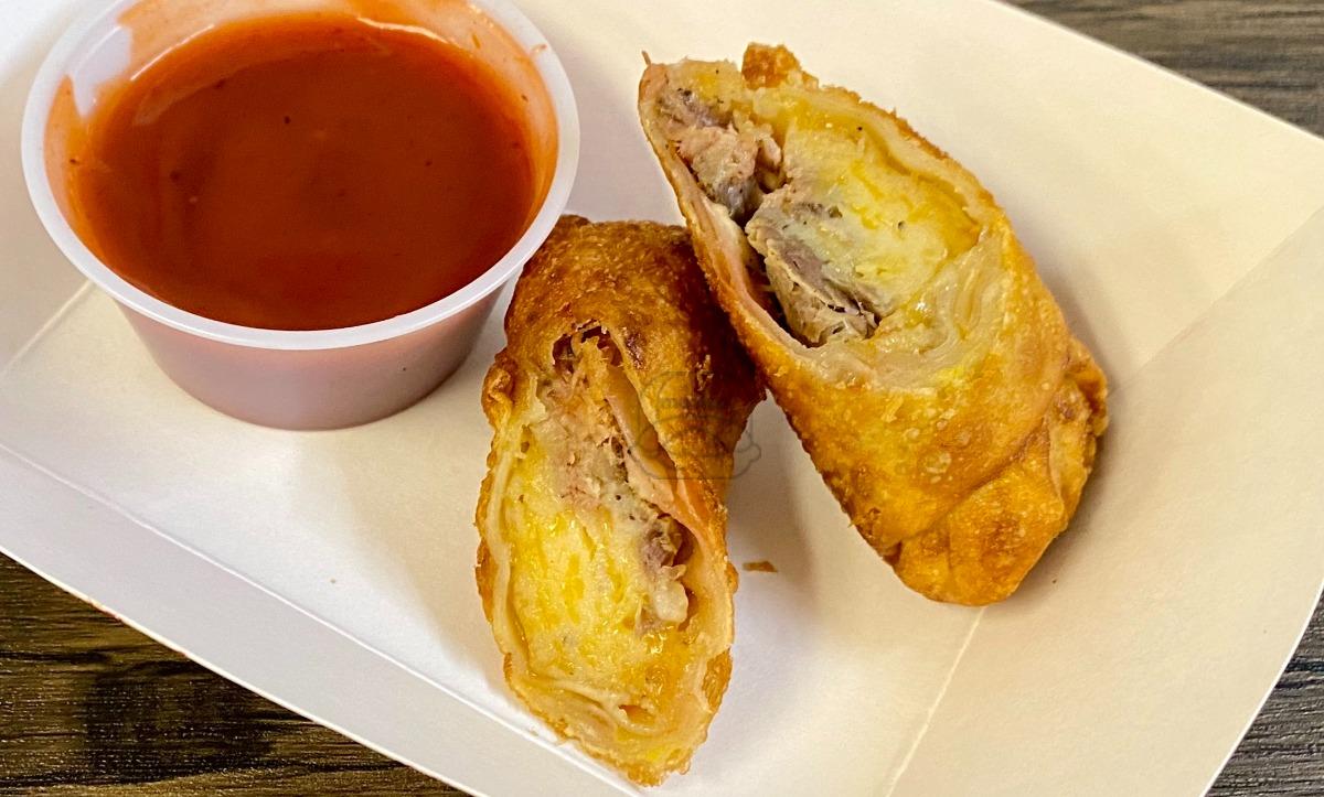 Pork, Mashed and BBQ Spring Roll