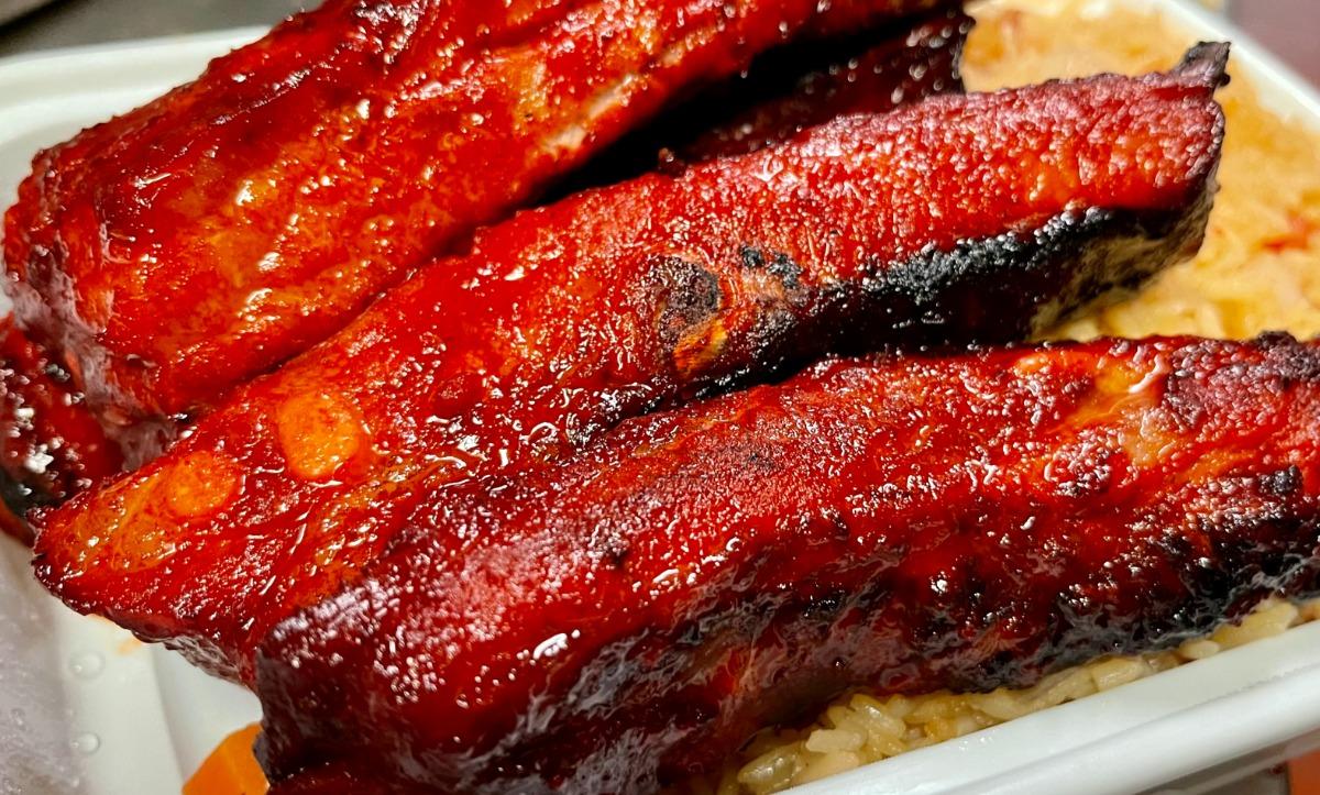 S8. BBQ Spare Ribs Special Combination Platter