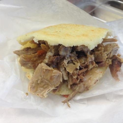 Pernil (Pulled Pork) Arepa